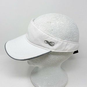 REI Mesh Reflective Running Visor White Adjustable